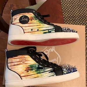 Christian Louboutin LOU PIK PIK ORLATO FLAT PAT BAZIN/VVIJUMBO USED SIZE 43 eu